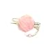 Multi Faceted Rose Quartz Gemstone Pendulum with Silver Caps, Metaphysical Dowsing Tool