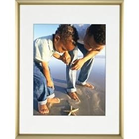 Satin-Gold COSMOPOLITAN matted metallic frame 5x7/8x10 from ARTCARE by Nielsen - 5x7