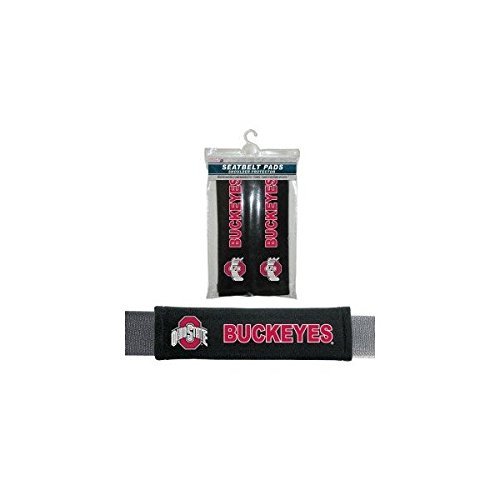 Ohio State Buckeyes Velour Seat Belt Pads