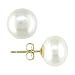 9-10mm Cultured Freshwater Button Pearls, 14K Yellow Gold Earrings