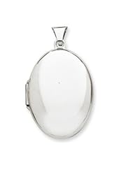 14k Gold White Gold Polished Domed Locket