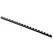 Fellowes Plastic Comb Bindings, 0.375 Inch, 55-Sheet Capacity, Black, 100 per Pack (52325)