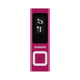 Samsung YP-U6AP U6 4GB MP3 with FM Radio and USB Slide - Pink