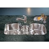 Franke Papillon Stainless Steel Triple Bowl Undermount Sink PAX170