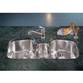 Franke Papillon Stainless Steel Triple Bowl Undermount Sink PAX170