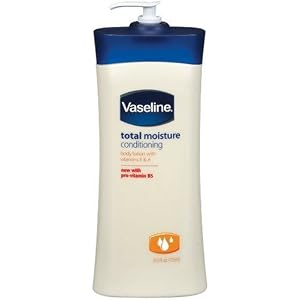 Vaseline Total Moisture Conditioning Body Lotion with Vitamins E & A, Packaging May Vary, 24.5oz. . (Pack of 3)