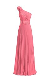 Pleated One Shoulder 2016 Evening Dress/Bridesmaid Dress/Wedding Party Dress 