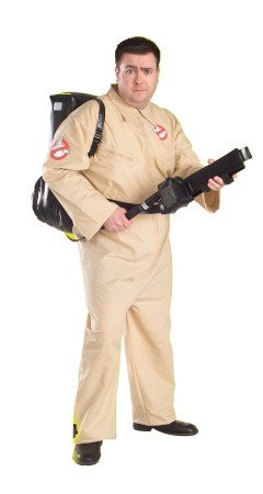 Adult Plus Size Ghostbusters TM Costume (Slightly More Yellow Tone Than Pictured)