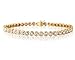 4.50CTW Bezel Set Round Diamond Bracelet in 14K Yellow Gold