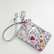 Coach Signature Graffiti Hearts Wristlet Bag Case for IPOD