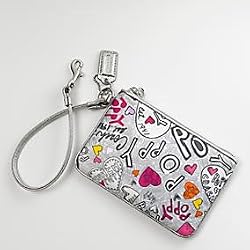 Coach Graffiti Poppy Wristlet Bag Style 43510