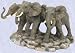 An elephant family statue home Pachyderms sculpture New