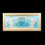 Framed Prayer Print. Can be personalised with up to 15 characters/letters