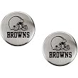 Stainless Steel Cleveland Browns Logo Stud Earrings