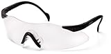 Pyramex Intrepid Safety Eyewear, Clear Lens With Black Frame