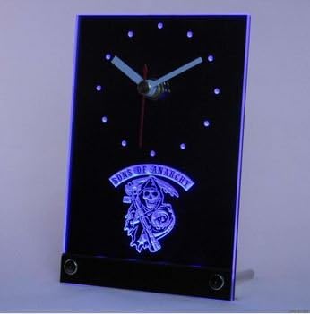 Sons of Anarchy 3D LED Table Desk Clock
