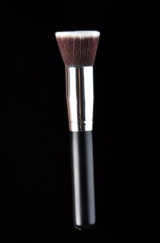 KingMas Professional Multifunction Flat Top Synthetic Kabuki Makeup Foundation Brush (Black)