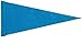 6 ft. Blue Pennant Bicycle Safety Flag with Rear Axle Mounting Bracket