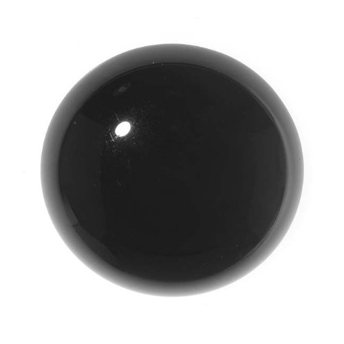 Black Onyx Gemstone Round Flat-Back Cabochons 25mm (1 Piece)