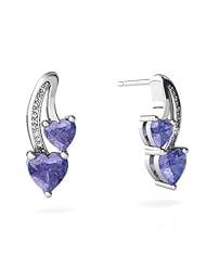 Genuine Tanzanite 14kt White Gold Earrings