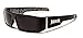 Locs Mens Hardcore Gangster Sunglasses Bandana Print BLACK/BLACK