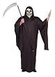Mens Plus Size Grim Reaper Halloween Costume Ghoul Robe