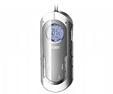 Coby CX9SVR Digital AM/FM Radio Silver With Neckstrap + Clock