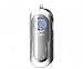 Coby CX9SVR Digital AM/FM Radio Silver With Neckstrap + Clock