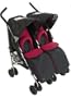 2005 Maclaren Twin Traveller Pattern: Carbon/Crimson