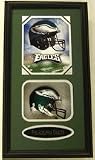 Philadelphia Eagles Mini Helmet and 8 x 10 Photograph in Deluxe Framed Shadow Box