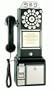 CROSLEY RADIO CR56-BK 1950S CLASSIC PAY PHONE (BLACK)