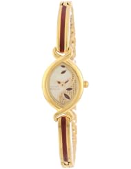 Titan Womens 2251YM24 Raga Jewelry Inspired Gold-Tone Watch