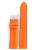 Watch Band Patent Leather Orange Ladies Built In Spring Bars