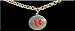 14kt Ladies Fancy Rolo Style Medical ID Charm Bracelet