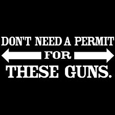 Don't Need A Permit For These Guns T-shirt Oneliner Funny