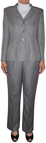 Suit Studio Women's Gray 2 Piece Pant Suit Set Size 6P