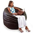 Leather beanbag couch, 'Embrace' (single) Leather beanbag couch, 'Embrace' (single)