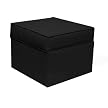 Upholstered Storage Ottoman - Black