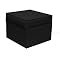 Upholstered Storage Ottoman - Black