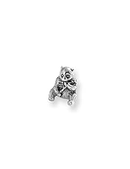 Bear Charm in Silver for 3mm Charm Bracelets