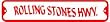 ROLLING STONES HWY. sign street rock music