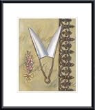 Victoria's Garden I (PT) by Chariklia Zarris 13.00X19.00 Framed with Black Metal Frame