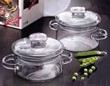  : Simax Glass Double Boiler Set by Kavalier (6 pc.)