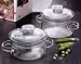 Kitchen & Housewares : Simax Glass Double Boiler Set by Kavalier (6 pc.)