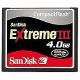 SanDisk Compact Flash Extreme III (CF) Speicherkarte 4 GB (Retailverpackung) - 