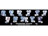 Houston Oilers/Tennessee Titans Football 5 x 15 Uniform History Plaque
