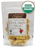 Organic Dried Apple Slices, Unsulphured 5.5 oz (156 grams) Pkg