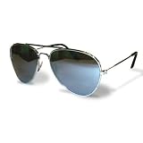 UB Silver Frame & Mirrored Lens Aviator Sunglasses