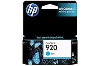 Original HP 920 Cyan Officejet Ink Cartridge in Retail Packaging