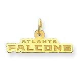 14K Atlanta Falcons Large Name Charm